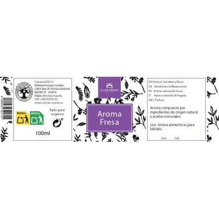 Aroma natural fresa
