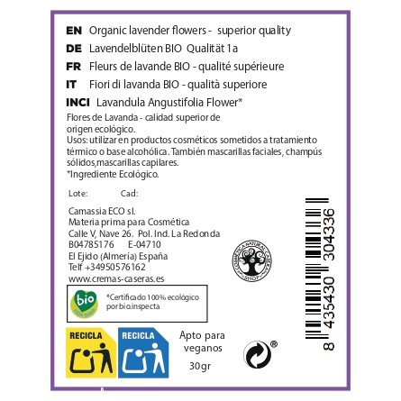 Flores de lavanda BIO - calidad superior