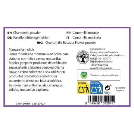 Manzanilla molida