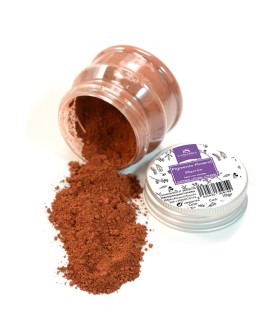 Pigmento mineral en polvo marrón