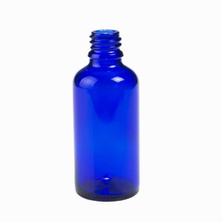 Botella vidrio azul 30 ml (DIN18)