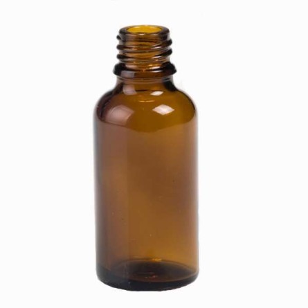 Botella vidrio ámbar 30 ml (DIN18)