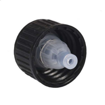 Tapón gotero DIN18 color negro