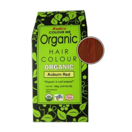 Tinte vegetal para cabello "Castaño rojizo"