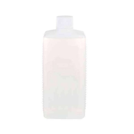 Botella rectangular HDPE con tapón blanco 250ml