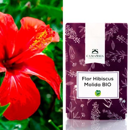 Flor de Hibiscus BIO molida (Polvo de Hibisco) 50gr