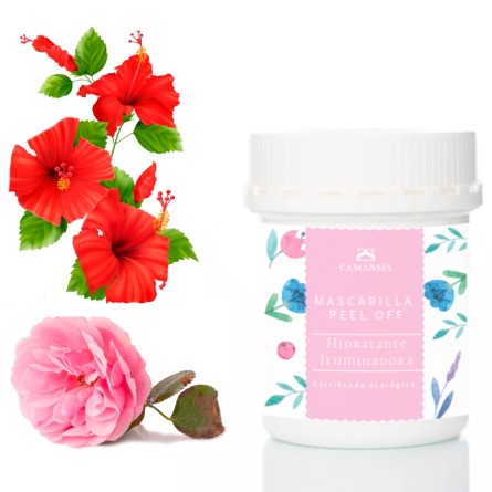 Mascarilla peel off Hidratante/ iluminadora certificada ecológica