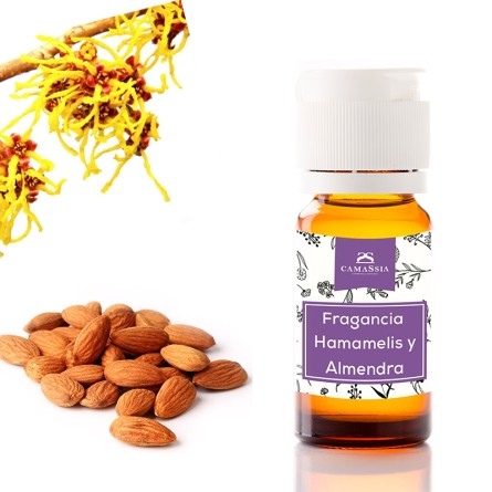 Fragancia para cosmética natural hamamelis y almendras