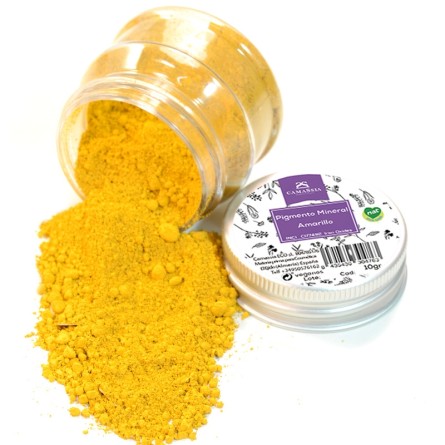 Pigmento mineral en polvo Ocre-Amarillo 10gr