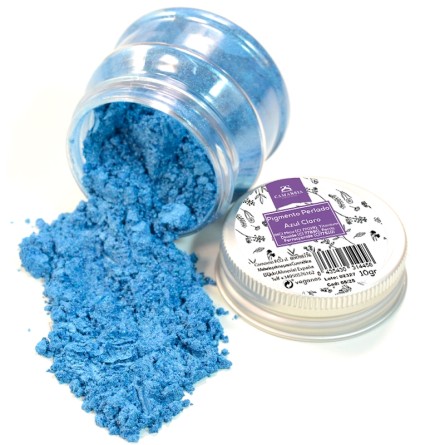 Pigmento perlado en polvo Azul claro (Mica)