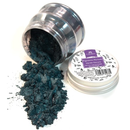 Pigmento perlado en polvo Verde oscuro (Mica)
