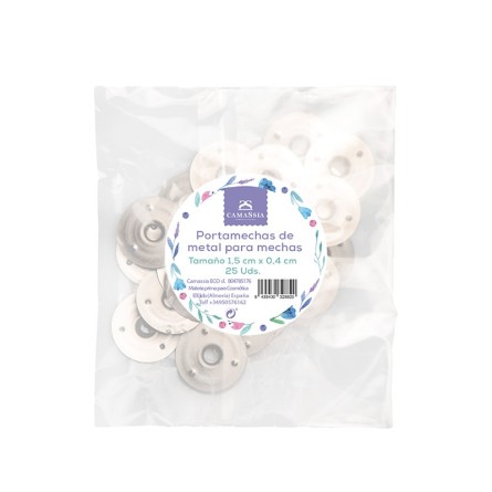 Portamechas de metal para velas