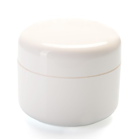 Tarro blanco con tapa interior 200 ml