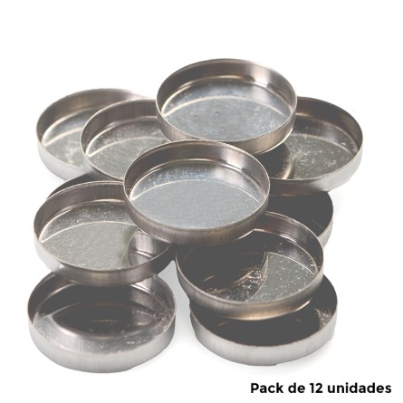 Godets vacíos para paletas de sombra de ojos