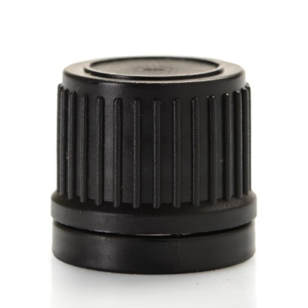 Tapón negro con precinto DIN18