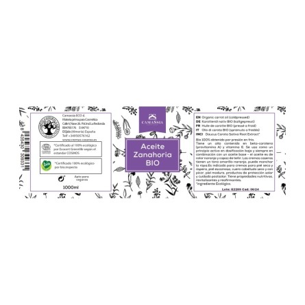 Aceite de zanahoria BIO