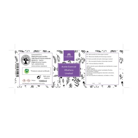 Aceite esencial albahaca (QT Linalol)