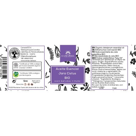 Aceite esencial jara (cistus) BIO