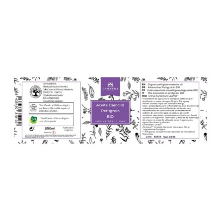 Aceite esencial petitgrain BIO