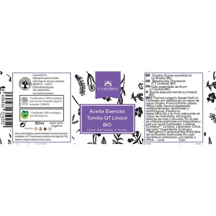 Aceite esencial tomillo QT Linalol BIO