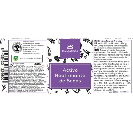 Activo reafirmante de senos