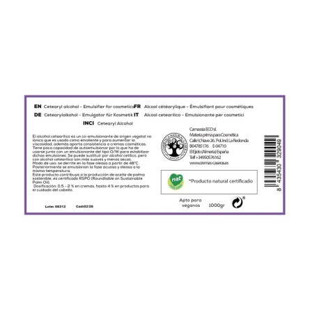 Alcohol cetearílico (Alcohol cetilestearílico)