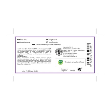 Arcilla rosa