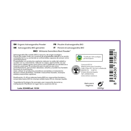 Ashwagandha BIO molido