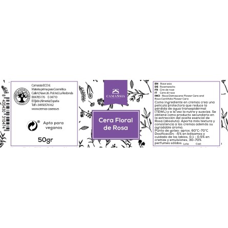 Cera floral de rosa