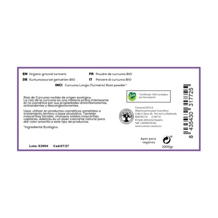 Cúrcuma BIO en polvo