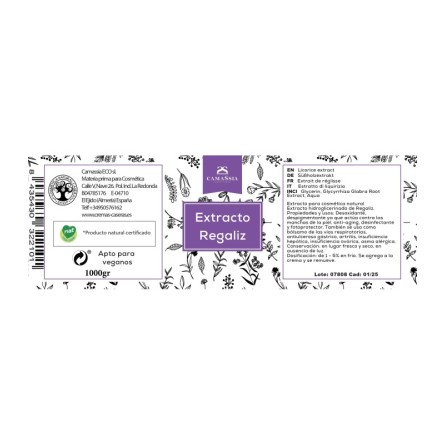 Extracto de regaliz
