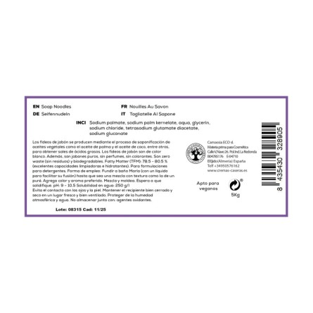 Fideos de Jabón - Soap Noodles RSPO