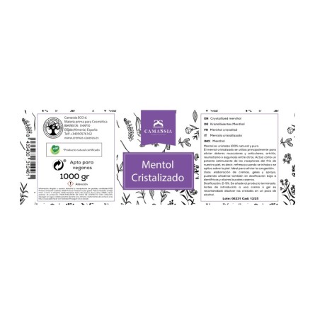 Mentol cristalizado