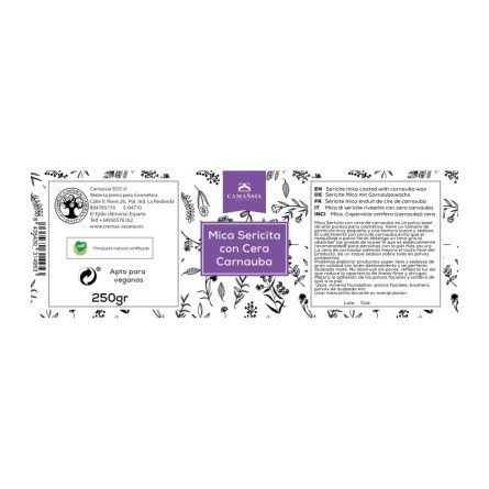 Mica sericita con cera carnauba