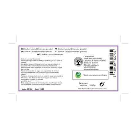 Sodium Lauroyl Glutamate (polvo)