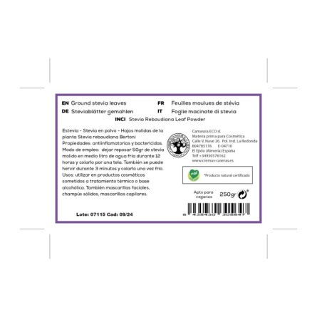 Stevia (Estevia) en polvo