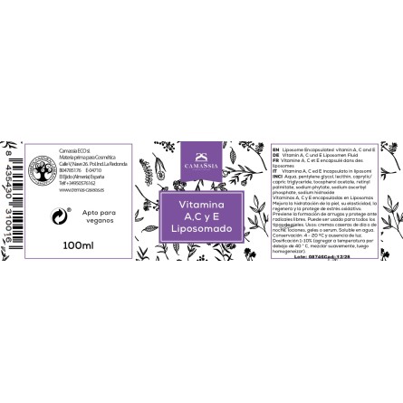 Vitamina A, C y E liposomado