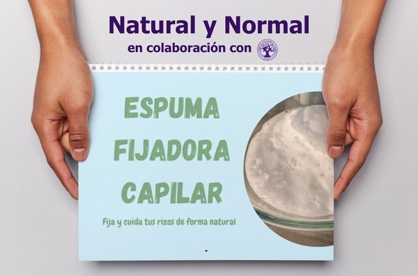 Ingredientes para el curso/taller de Natural y Normal: Espuma fijadora capilar
